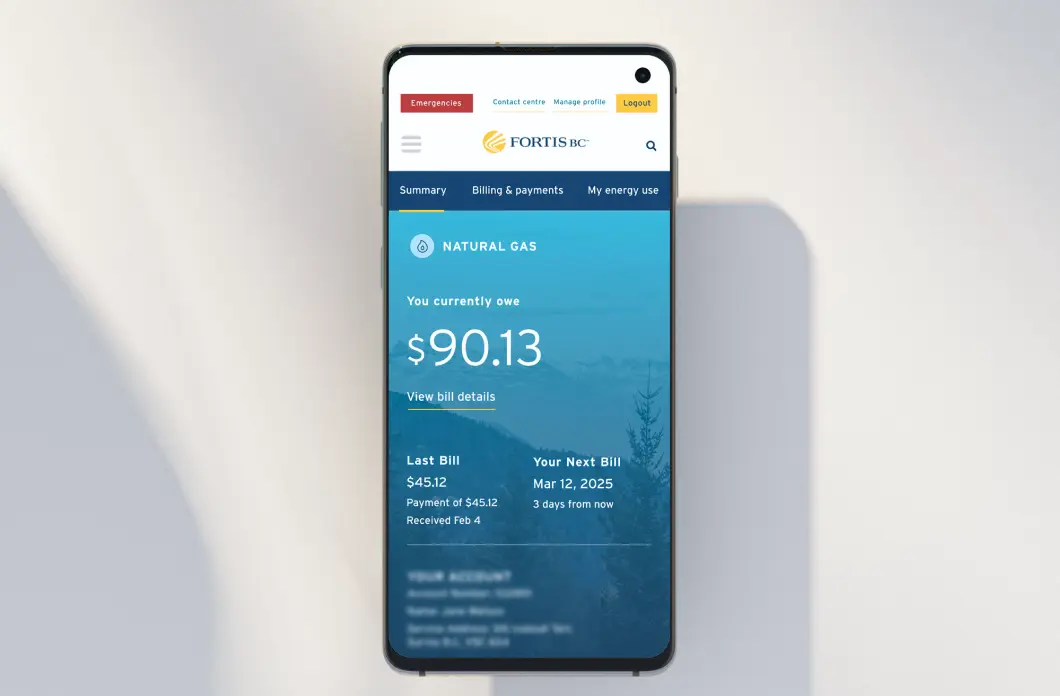 FortisBC Product Redesign