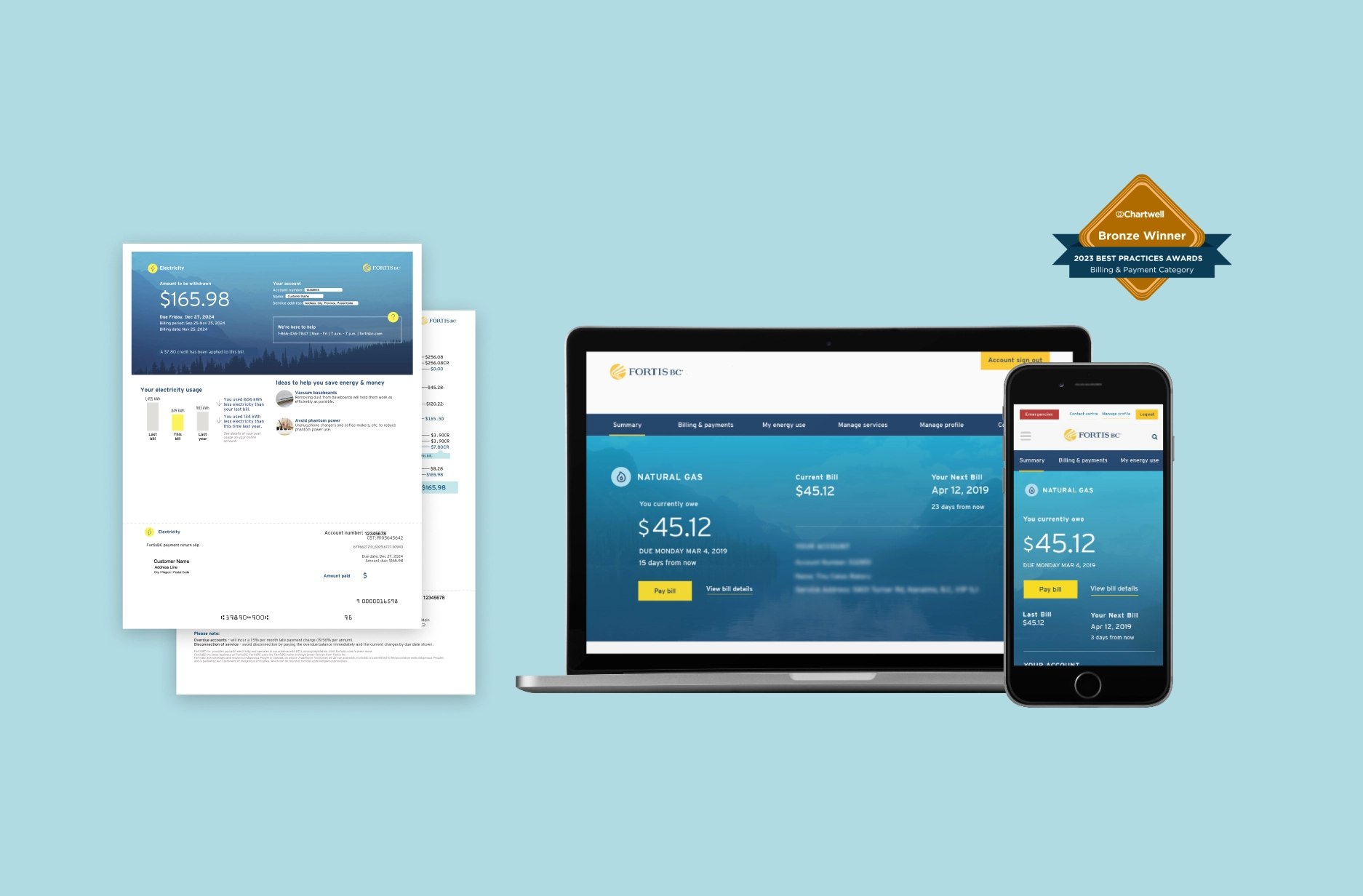 FortisBC Utility bill UX Design Case Study