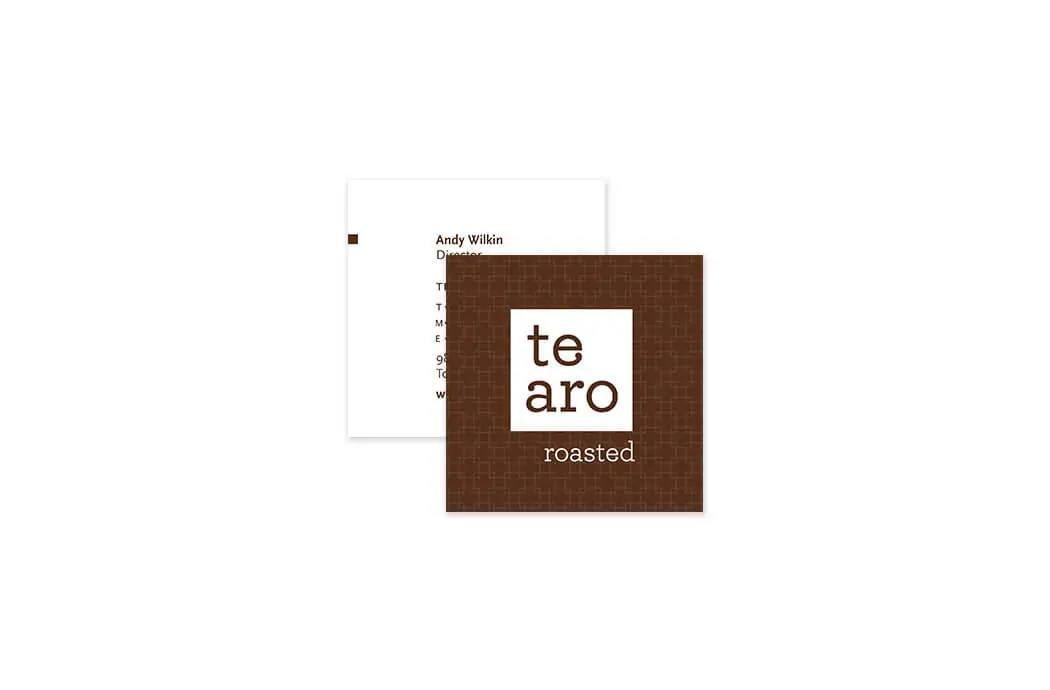 Te Aro coffee brand Design