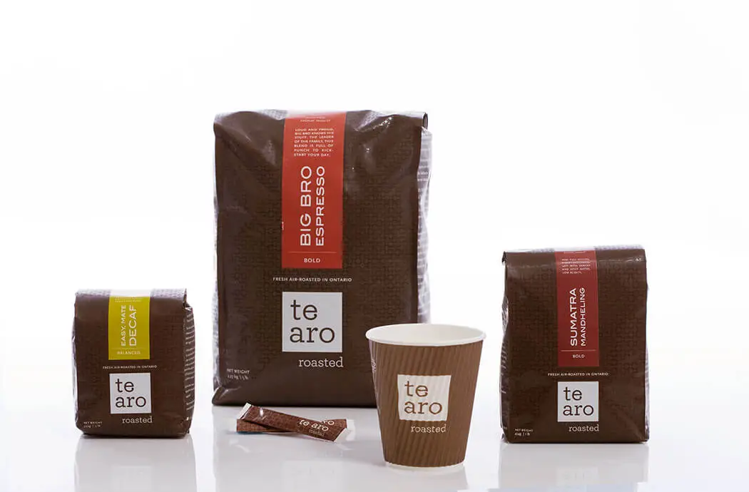 Te Aro coffee packaging Design