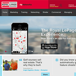 royal lepage intranet UX design